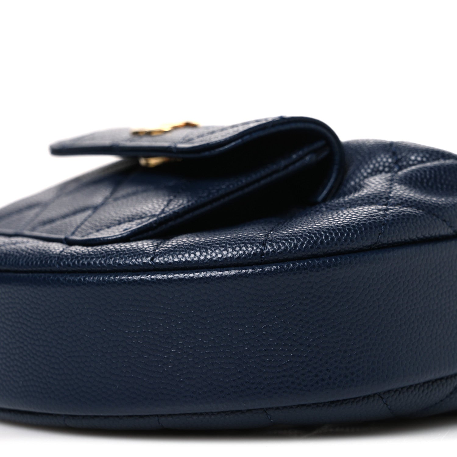 Chanel Caviar Quilted Polly Pocket Pouch Hobo Navy 10 of 11