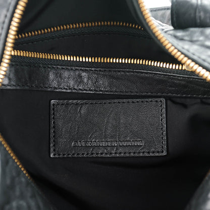 Alexander Wang Pebbled Lambskin Rocco Black Antique Brass Hardware 6 of 7