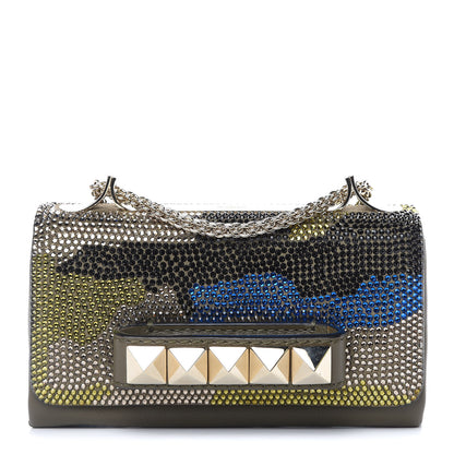 Valentino Garavani Nappa Crystal Camouflage Mini Va Va Voom Shoulder Bag Multicolor 1 of 9