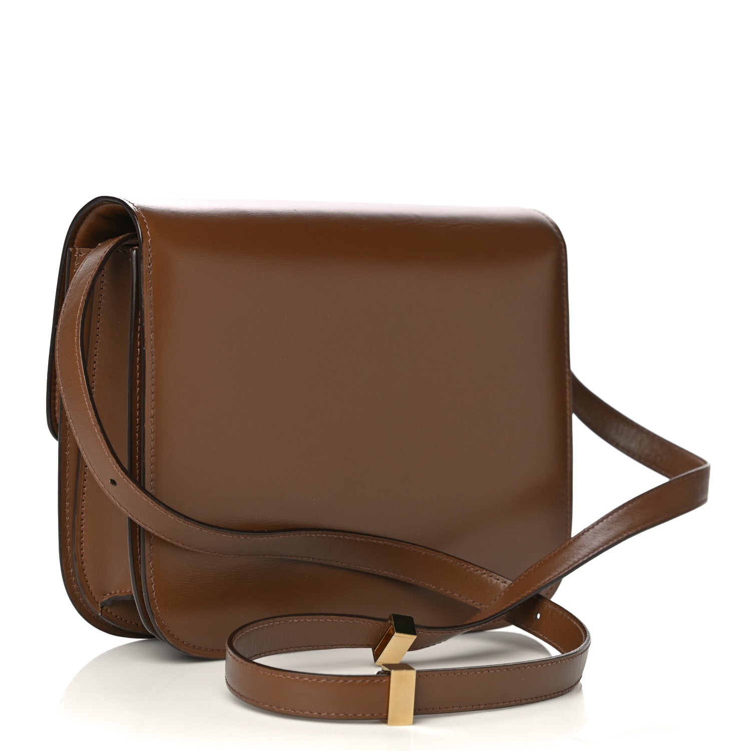 Celine Box Calfskin Medium Classic Box Flap Bag Camel 3 of 18