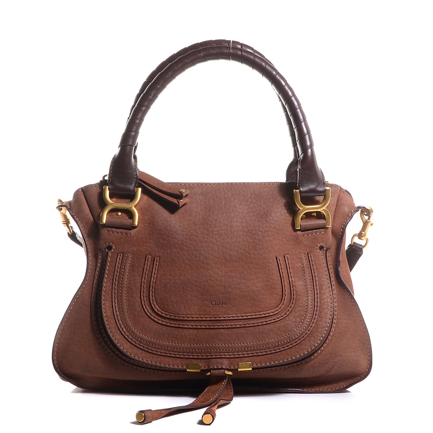 Nubuck Calfskin Medium Marcie Satchel Oak