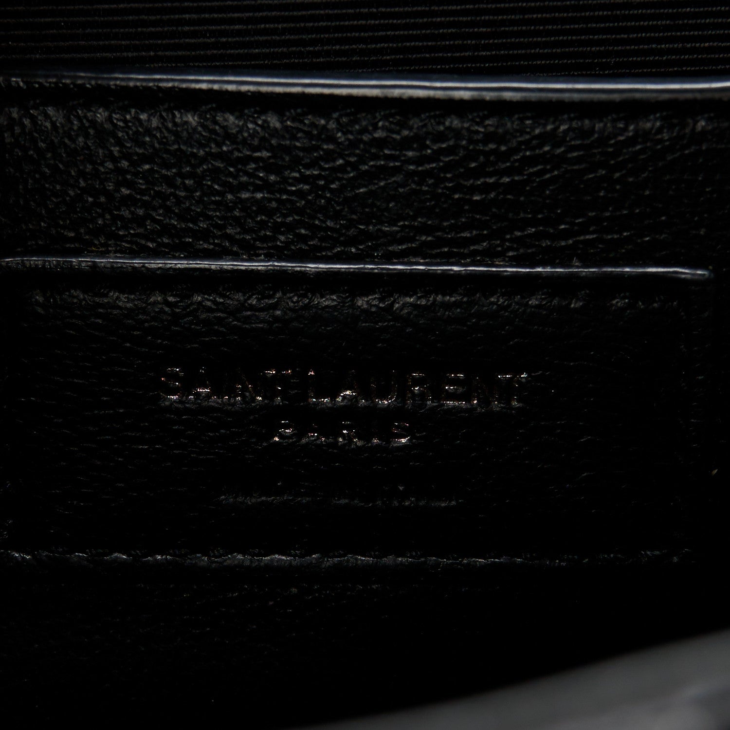 Saint Laurent Grain De Poudre Textured Mixed Matelasse Triquilt Small Monogram Monochrome Satchel Black 7 of 11