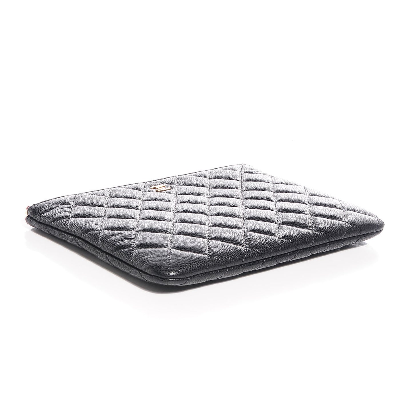 Caviar Quilted Medium Cosmetic Case Black