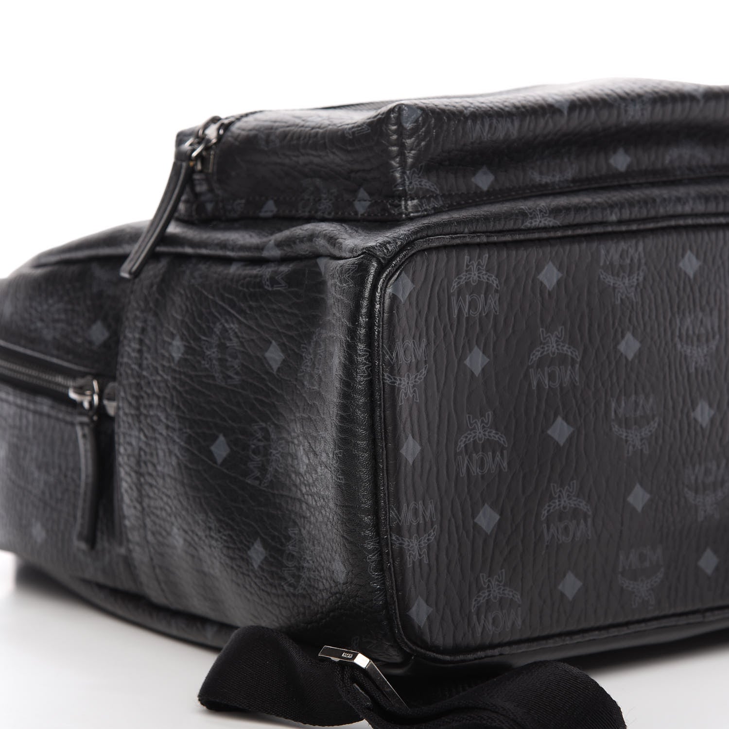 MCM Visetos Medium Stark Backpack Black 6 of 9