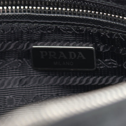 Prada Nylon Tessuto Impuntu Quilted Shoulder Bag Black 6 of 12