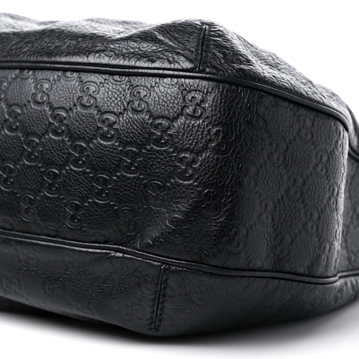Guccissima Large New Ladies Web Hobo Black