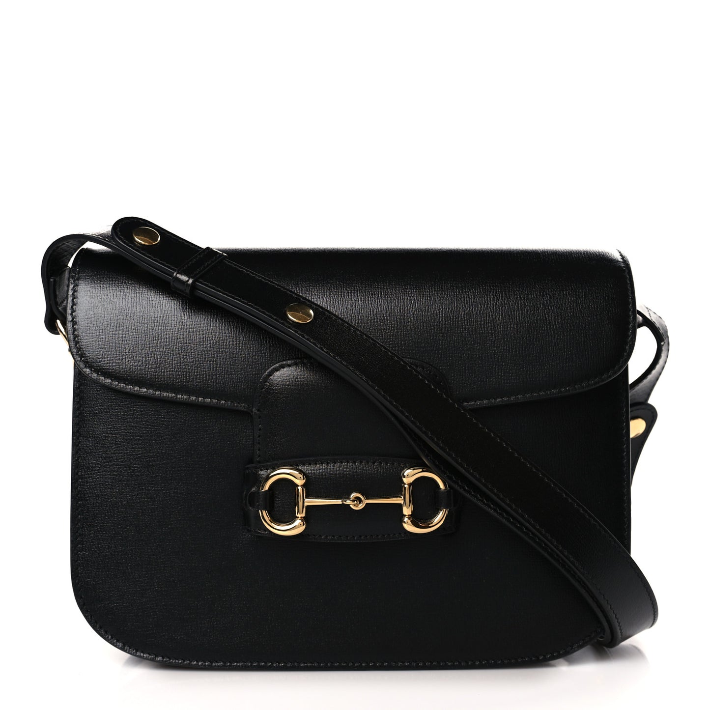 Azalea Calfskin Horsebit 1955 Shoulder Bag Black