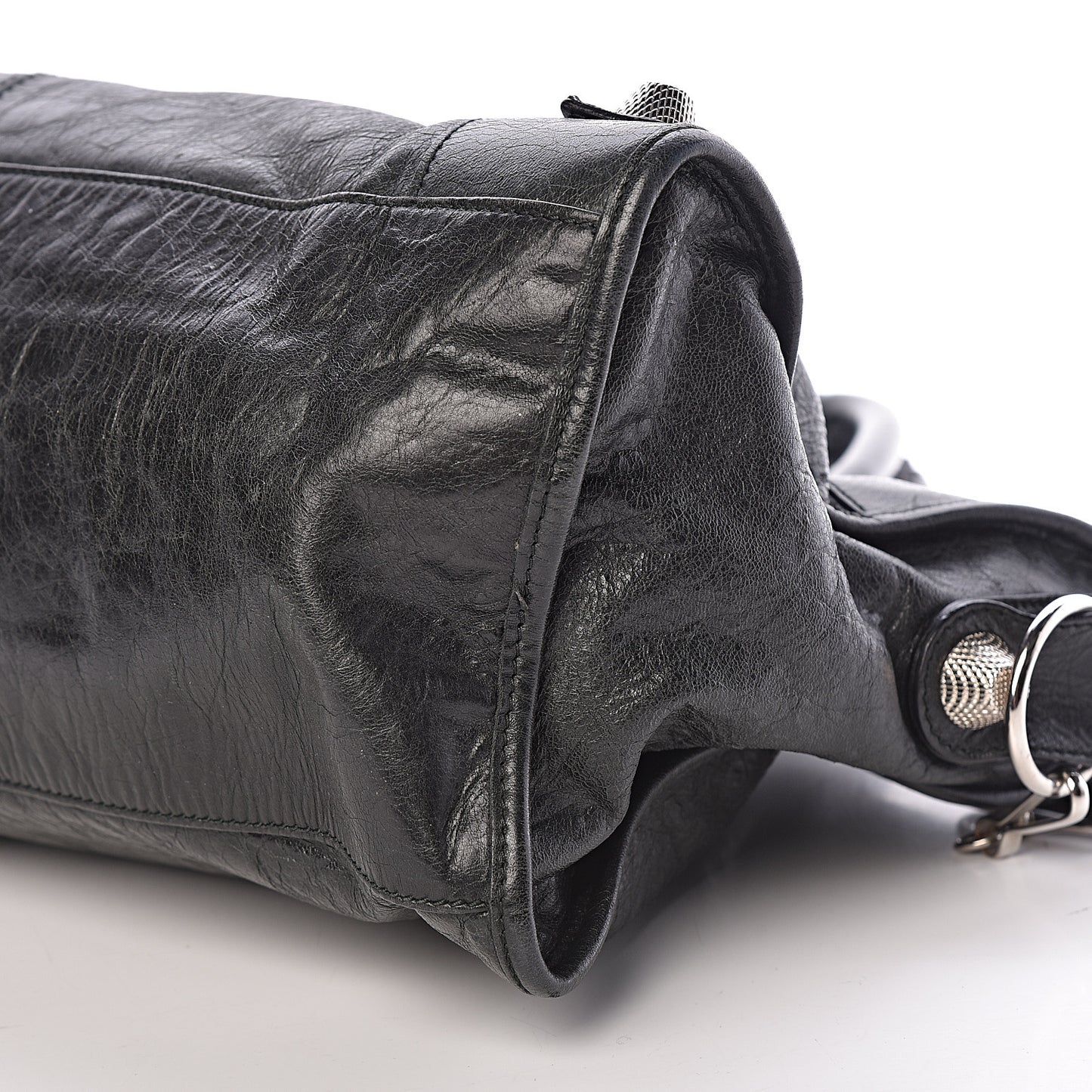 Agneau Giant 21 Silver Hardware Part Time Black