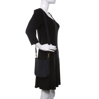 Hermes Taurillon Clemence Evelyne TPM Bleu Nuit 2 of 13