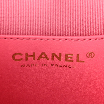 Chanel Lambskin Quilted CC In Love Heart Bag Pink 6 of 9