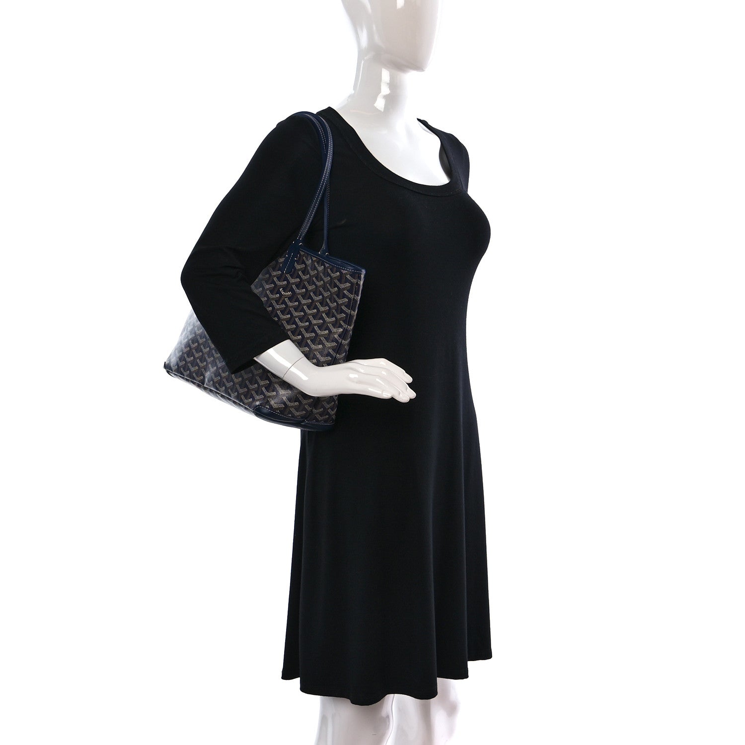 Goyard Goyardine Artois PM Navy 2 of 9