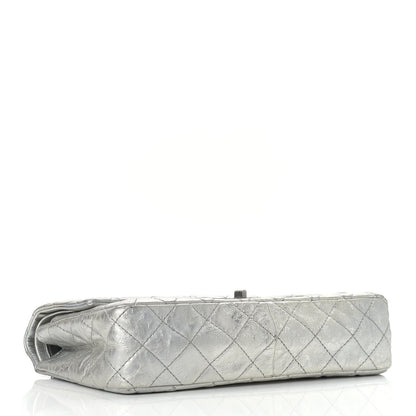Chanel Metallic Aged Calfskin Quilted 2.55 Reissue 226 Flap Silver 4 of 15