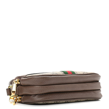 Gucci GG Supreme Monogram Web Mini Ophidia GG Bag Brown 4 of 14