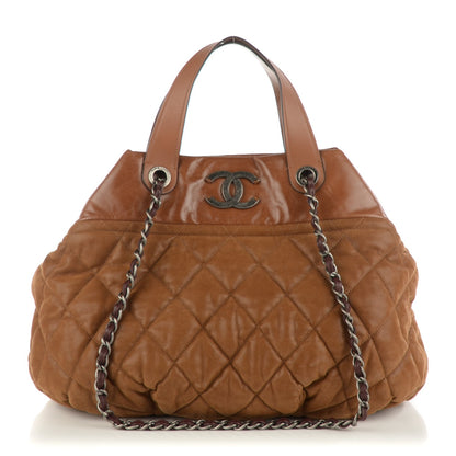 Chanel Iridescent Calfskin Large In The Mix Tote Light Brown 1 of 7