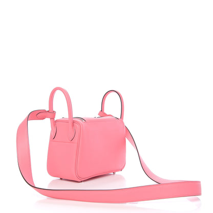 Hermes Swift Mini Lindy 20 Rose Ete 2 of 9