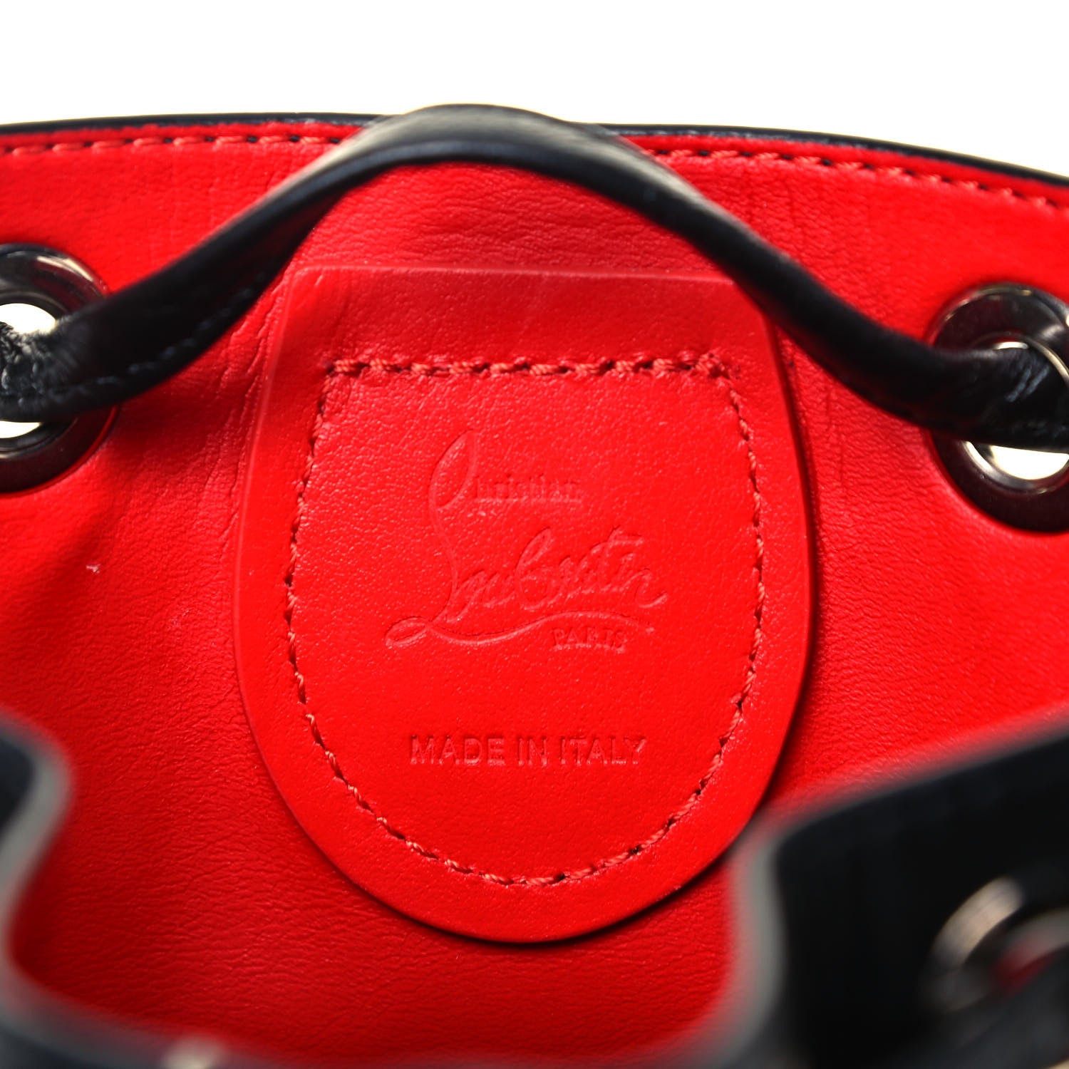Christian Louboutin Calfskin Marie Jane Bucket Black 6 of 8