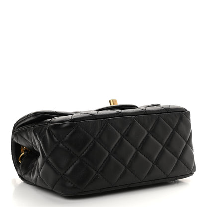 Chanel Lambskin Quilted Mini Pearl Crush Flap Black 4 of 10