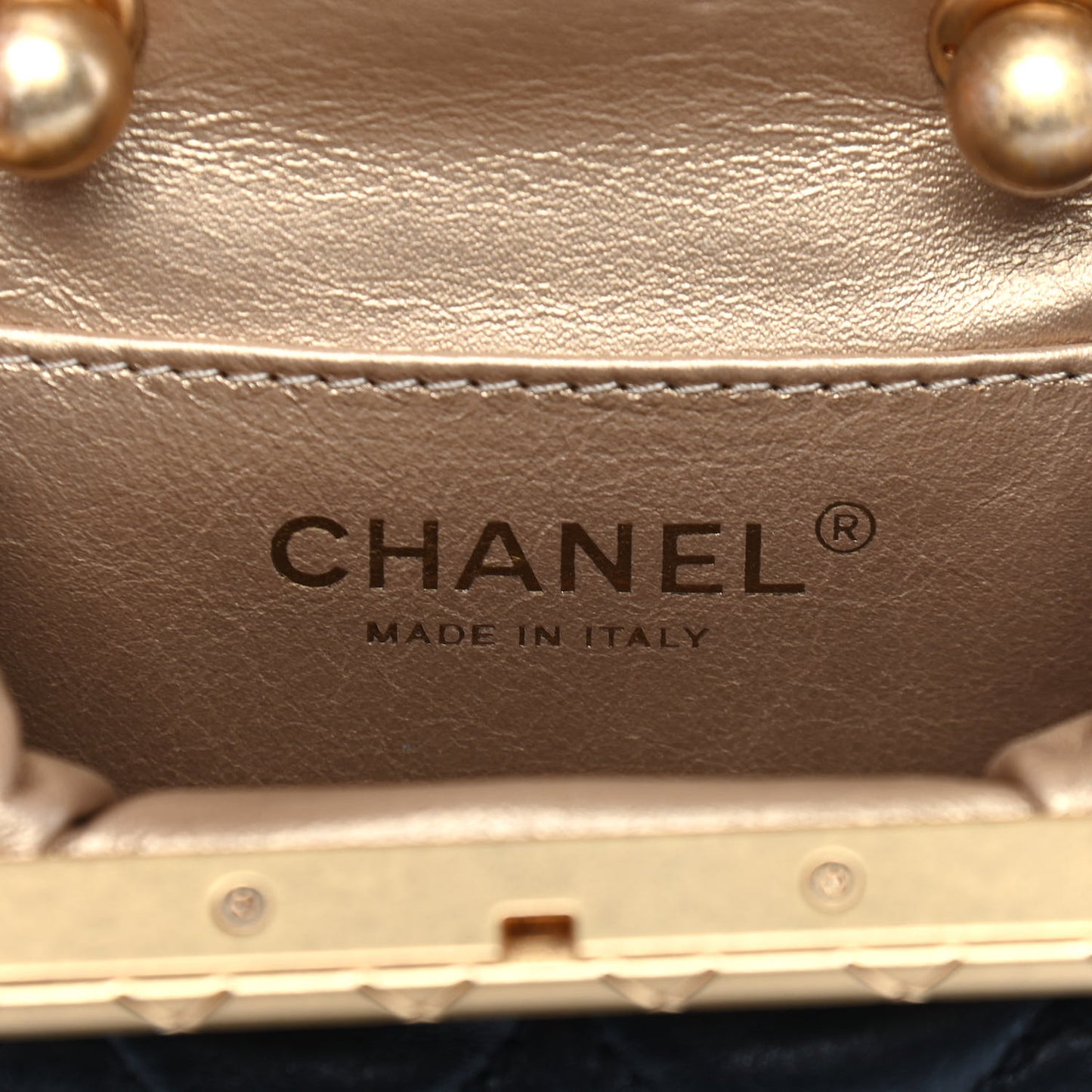 Lambskin Quilted Small My Crush Bag Black
