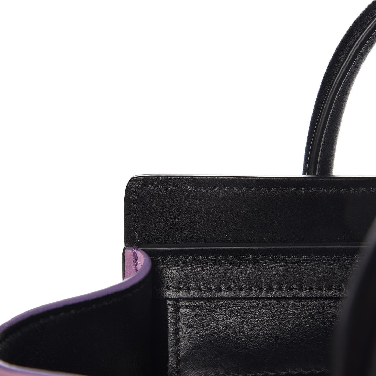 Baby Grained Calfskin Nano Tri-Color Luggage Anthracite