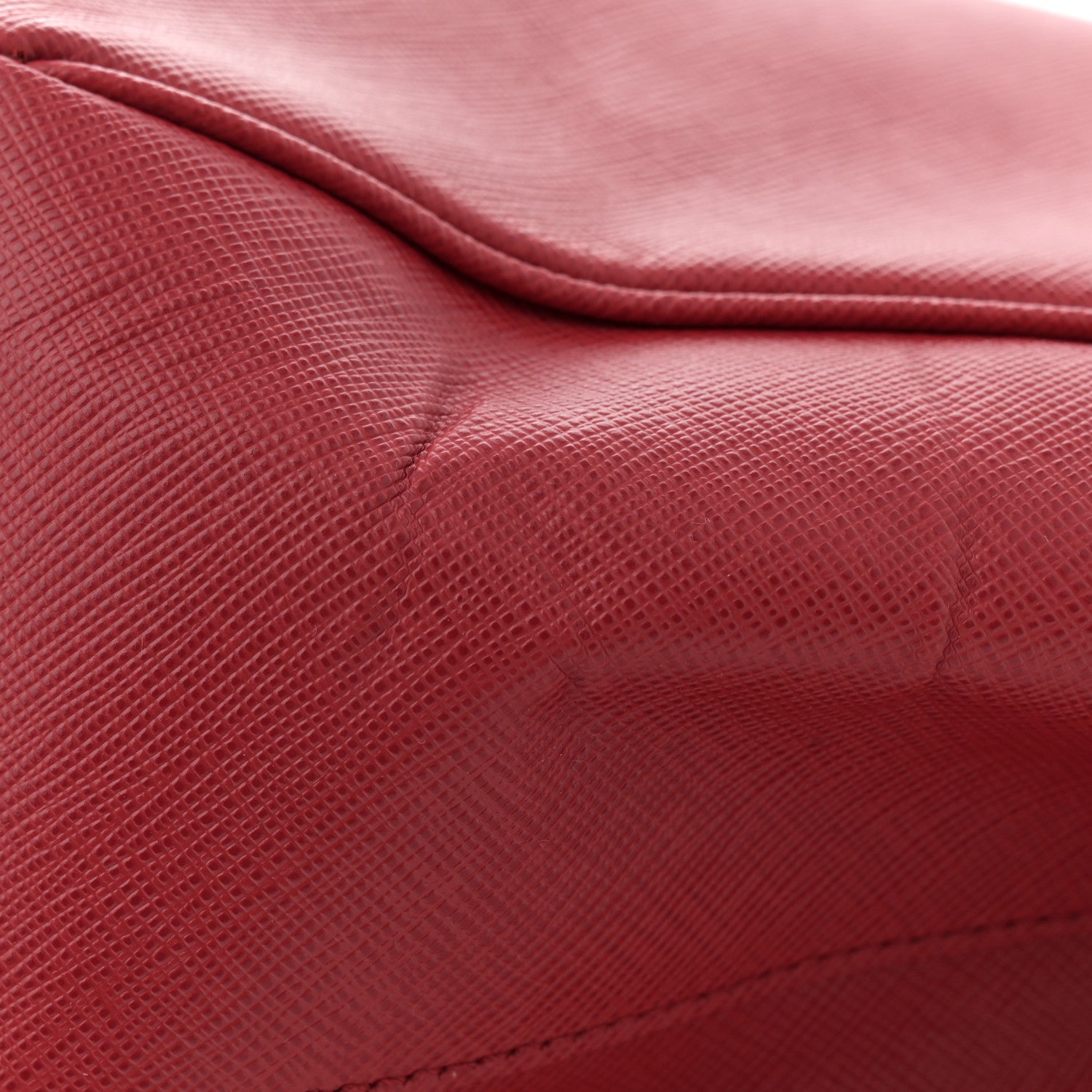 Prada Saffiano Lux Large Tote Fuoco 13 of 14