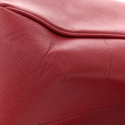 Prada Saffiano Lux Large Tote Fuoco 13 of 14