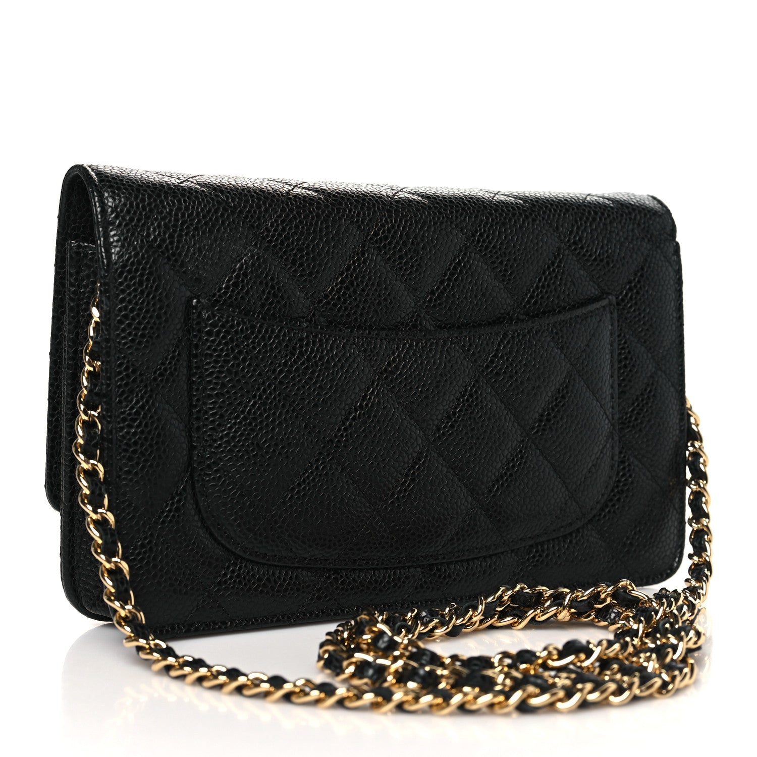 Chanel Caviar Quilted Wallet on Chain WOC Black 3 of 11