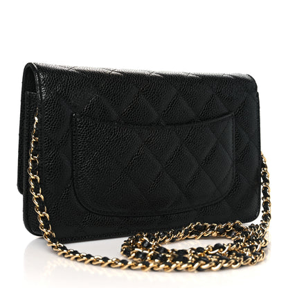 Chanel Caviar Quilted Wallet on Chain WOC Black 3 of 11