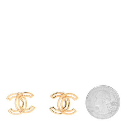 Chanel Metal Obazine CC Earrings Gold 2 of 5