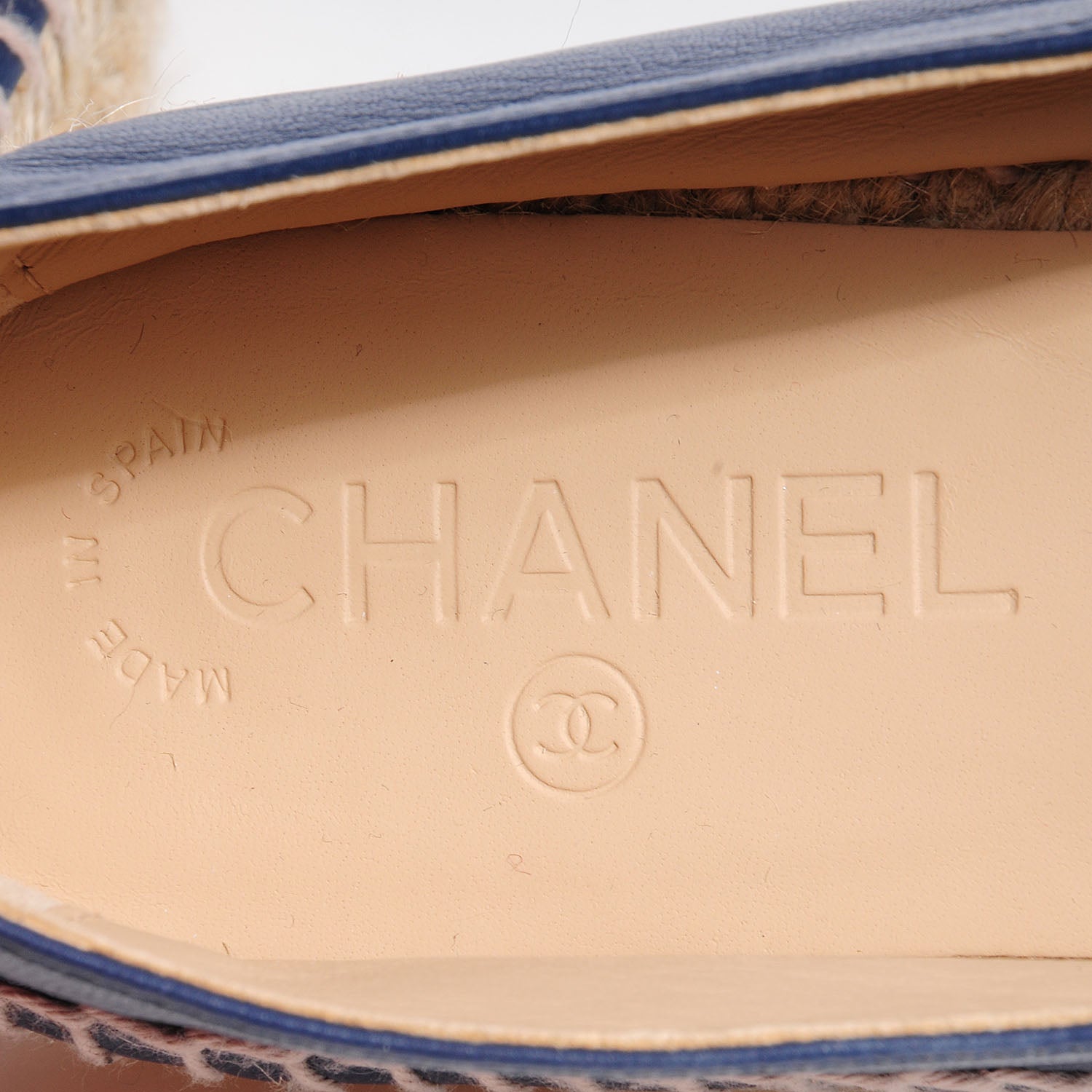 Chanel Lambskin Espadrilles Navy 40 6 of 6