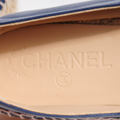 Chanel Lambskin Espadrilles Navy 40 6 of 6