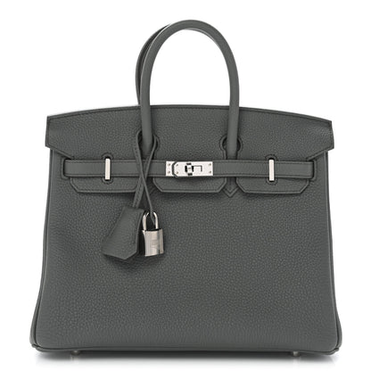 Hermes Togo Birkin 25 Vert Amande 1 of 11