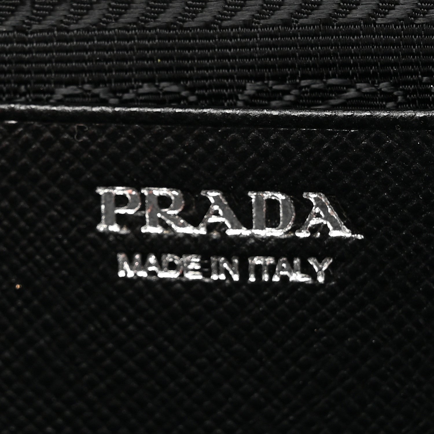 Prada Saffiano Mini Triangle Crossbody Pouch Black 6 of 10