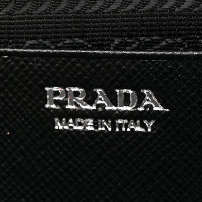 Prada Saffiano Mini Triangle Crossbody Pouch Black 6 of 10