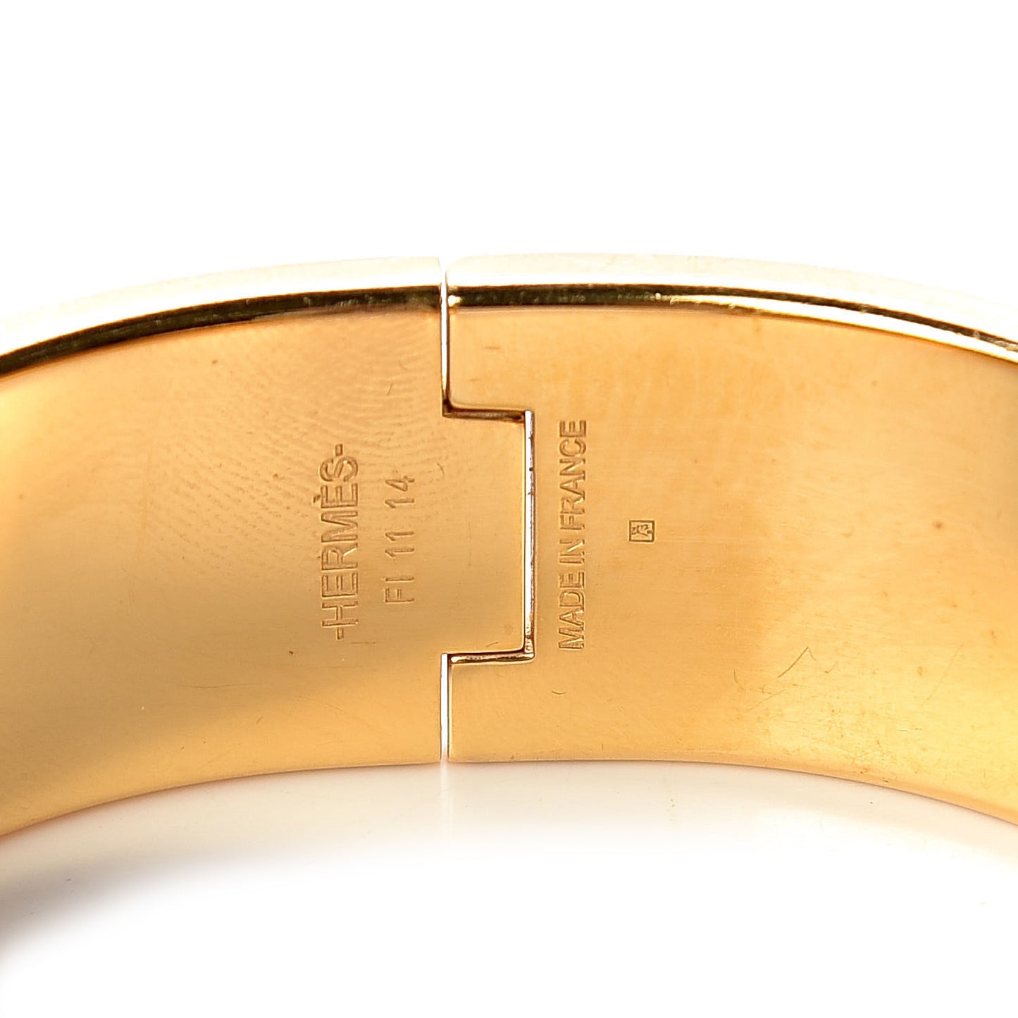 Enamel Wide Clic Clac H Bracelet PM Turquoise