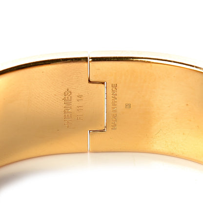 Hermes Enamel Wide Clic Clac H Bracelet PM Turquoise 4 of 5