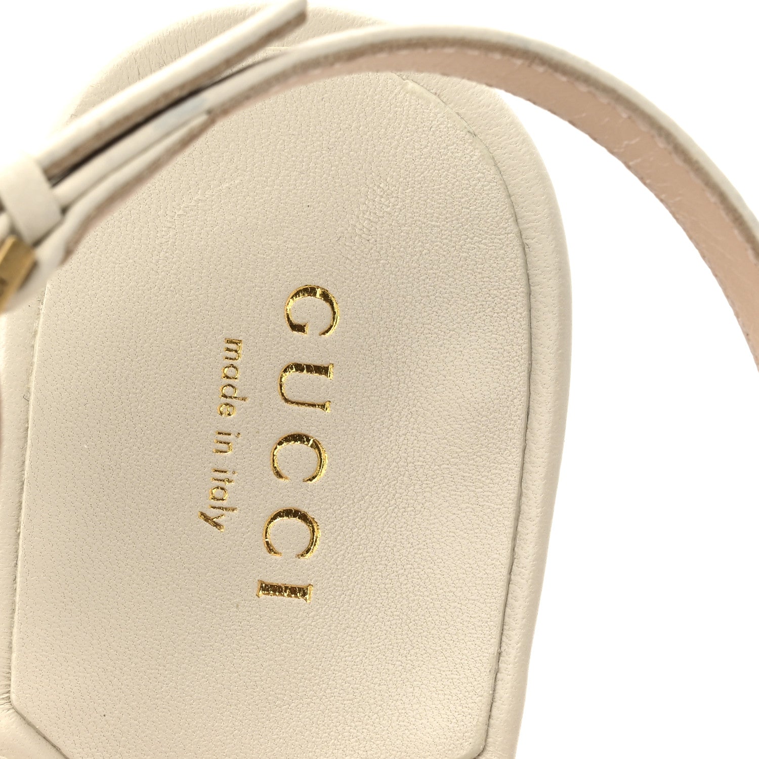 Gucci Nappa Matelasse Double G 35mm Thong Sandals 38 Mystic White 8 of 10