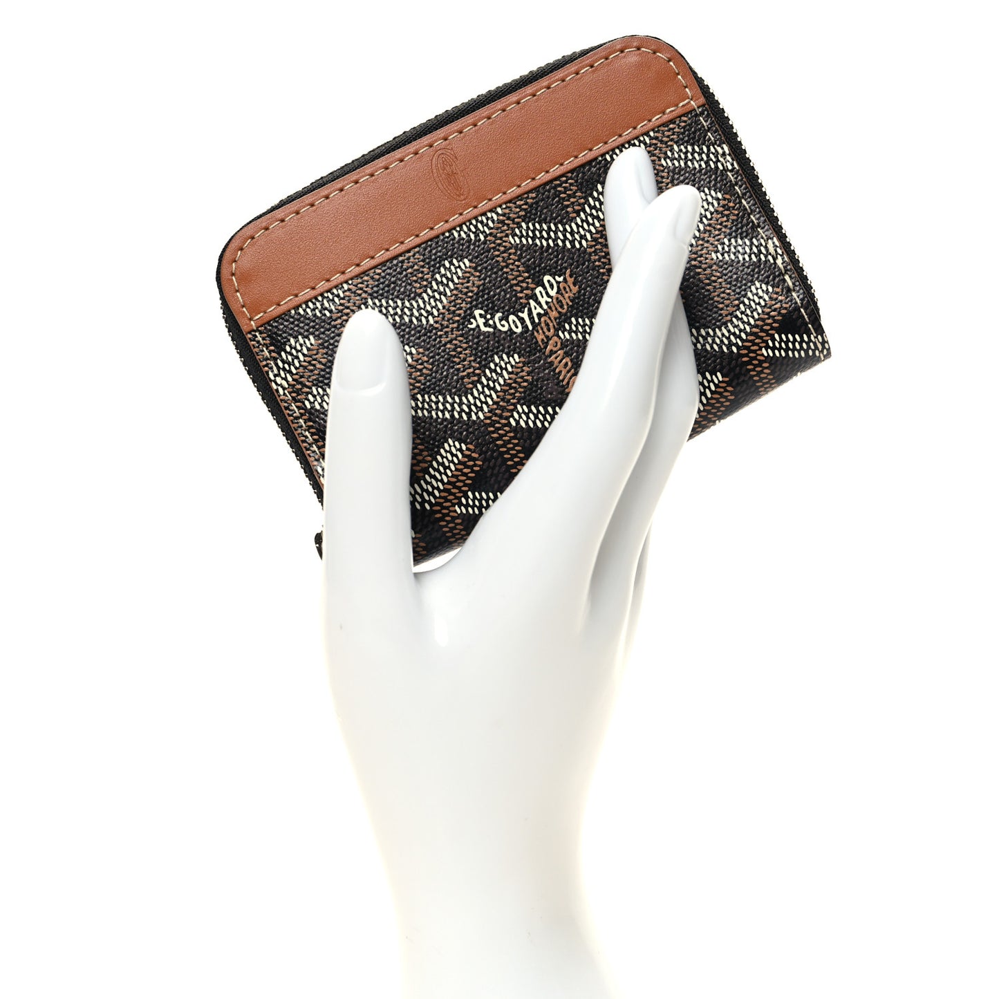 Goyardine Matignon PM Wallet Black Gold