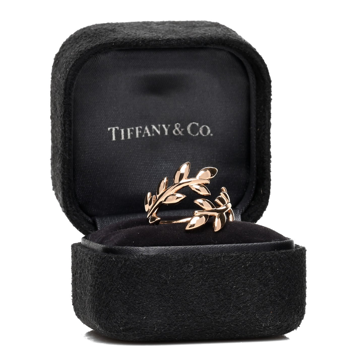 18K Yellow Gold Paloma Picasso Olive Leaf Bypass Ring 52 6