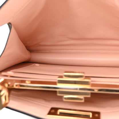 Fendi Vitello Seta Shiny Nappa Medium Peekaboo I SEE U Satchel Avocado Light Rose 5 of 12