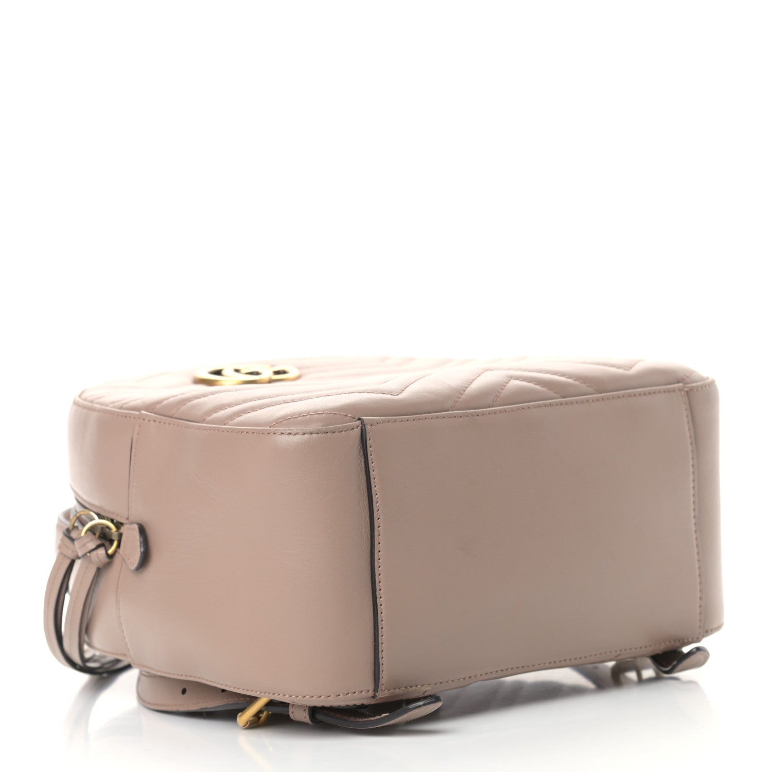 Gucci Calfskin Matelasse GG Marmont Dome Backpack Porcelain Rose 4 of 14
