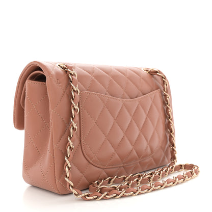 Chanel Lambskin Quilted Small Double Flap Brown 3 of 12