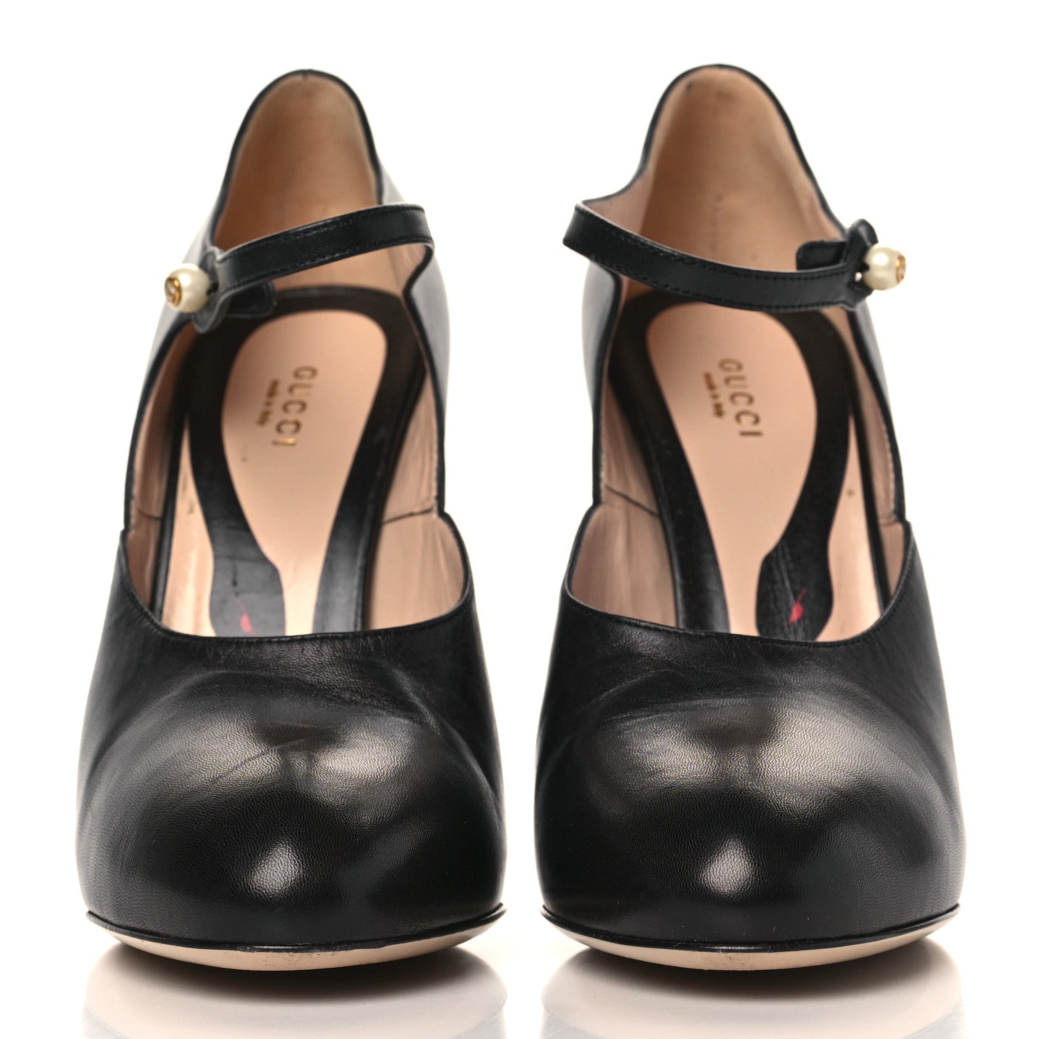 Gucci Malaga Kid Lesley Mary Jane Pumps 40.5 Black 3 of 9