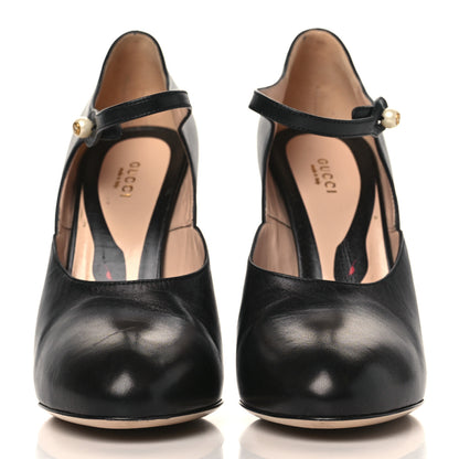 Gucci Malaga Kid Lesley Mary Jane Pumps 40.5 Black 3 of 9