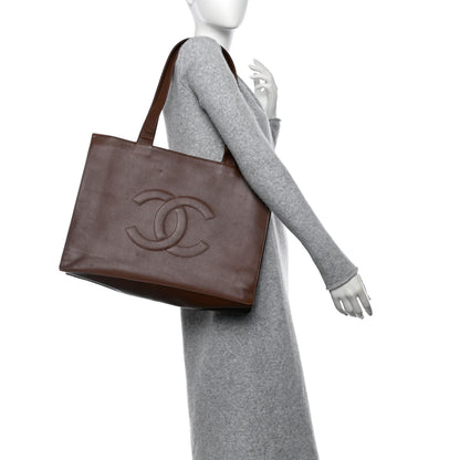 Chanel Caviar CC Tote Brown 2 of 15