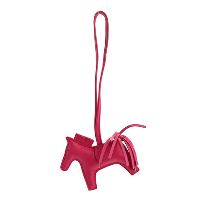 Hermes Milo Lambskin Grigri Rodeo Horse Bag Charm PM Rose Mexico 1 of 4