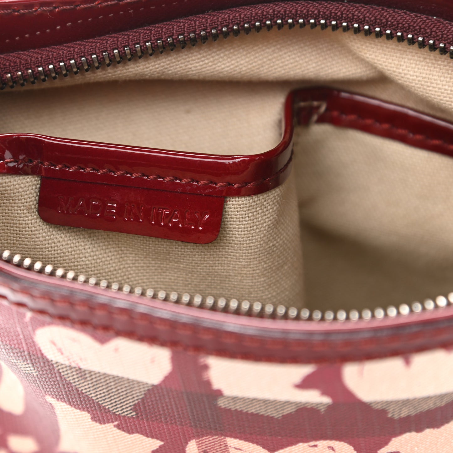 Nova Check Heart Crossbody Clutch Bag Berry Red