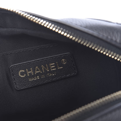 Chanel Calfskin Quilted Day Trips Camera Case Black 6 of 10