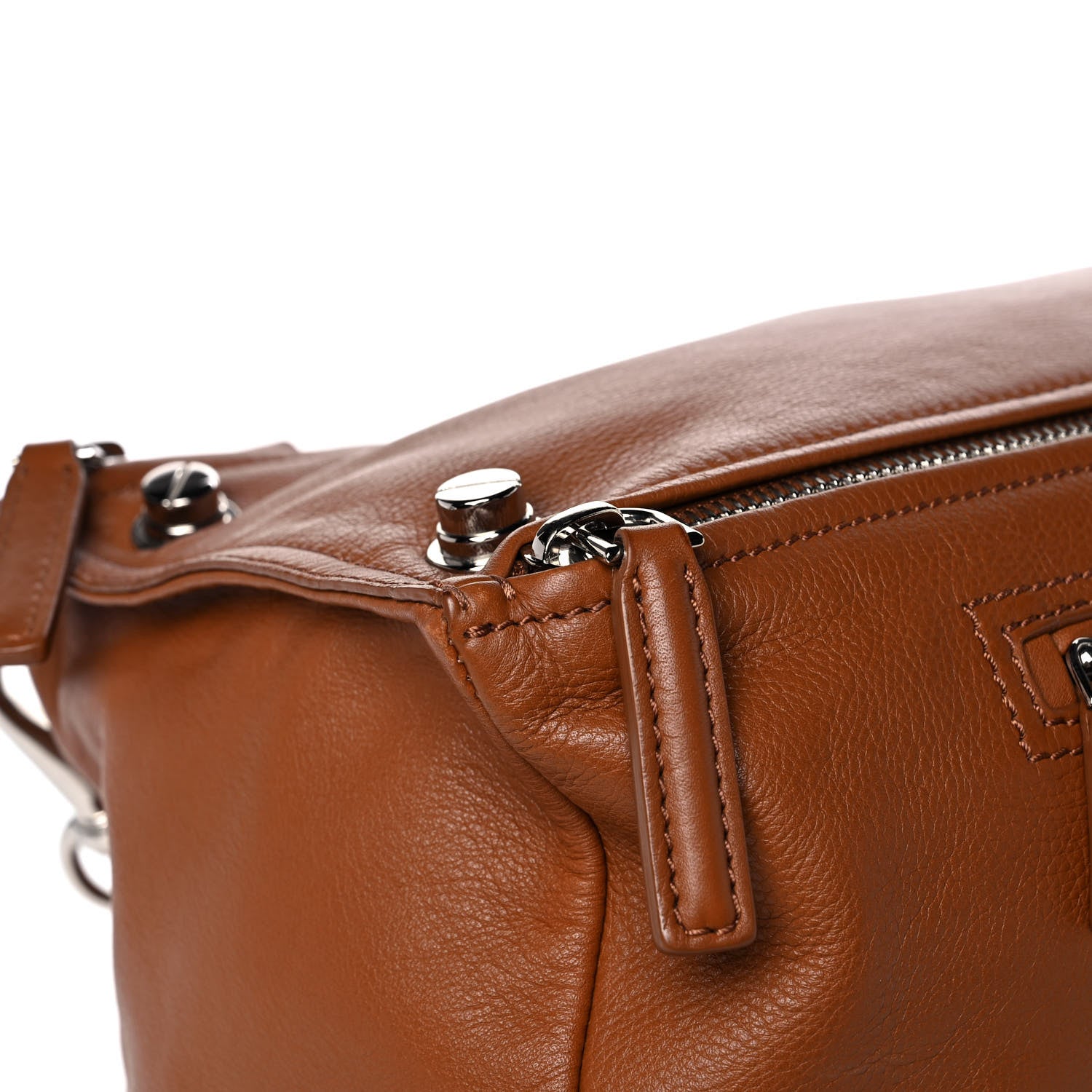 Givenchy Calfskin Medium Bolt Stud Pandora Brown 9 of 14