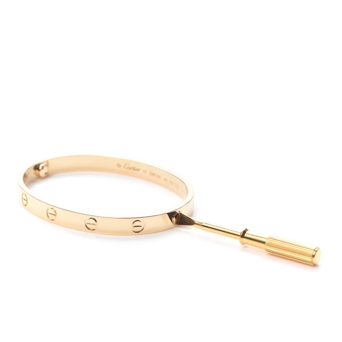 18K Yellow Gold LOVE Bracelet 17