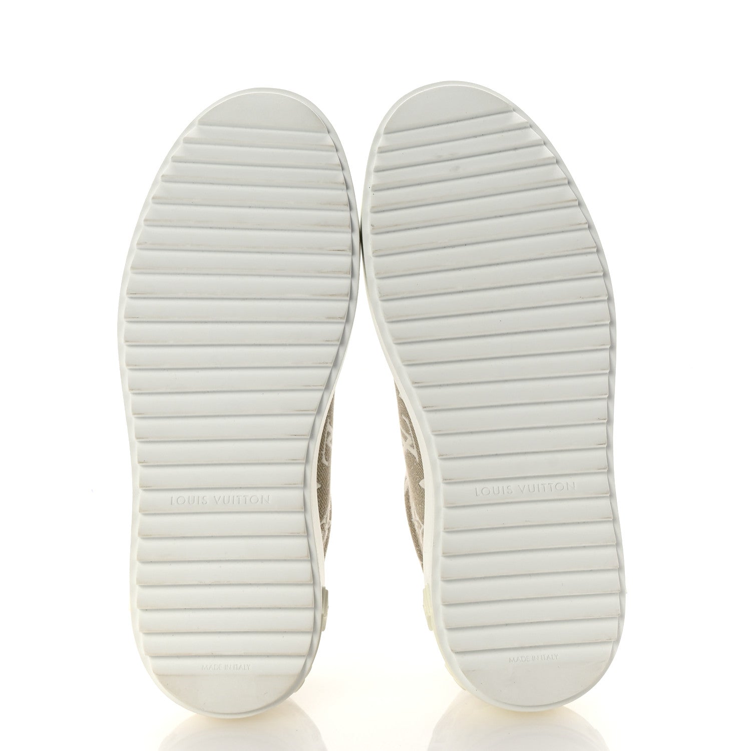 Louis Vuitton Denim Monogram Time Out Sneakers 36 Beige 7 of 11